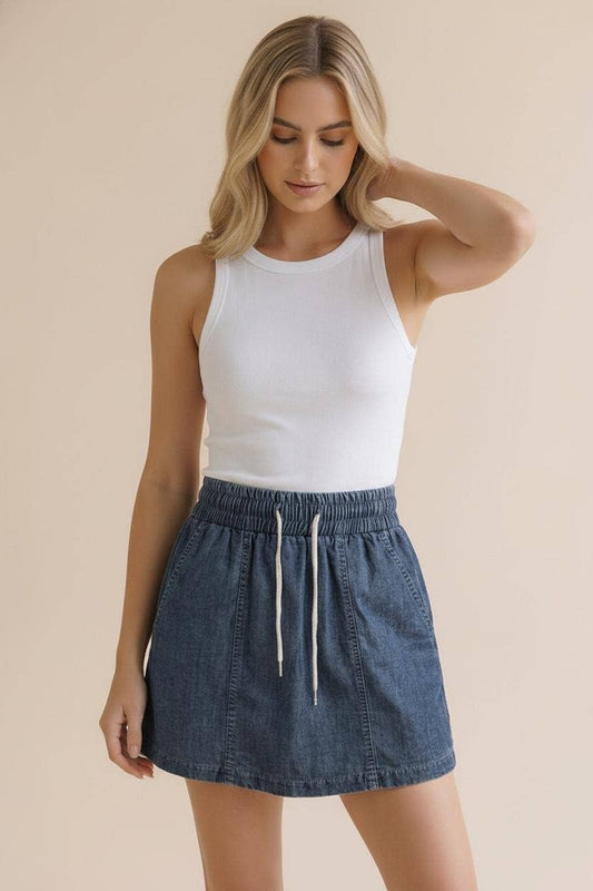 Rowan Chambray Skort