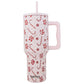 Candy Canes Christmas Tumbler with Handle