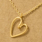 Wire Heart Pendant Necklace | MULTIPLE COLORS