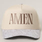 Amen Embroidery White Camo Trucker Hat