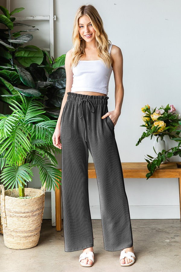 Charcoal Urban Ribbed Pants