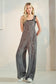 Coco Leopard Ribbed Overall Jumpsuit