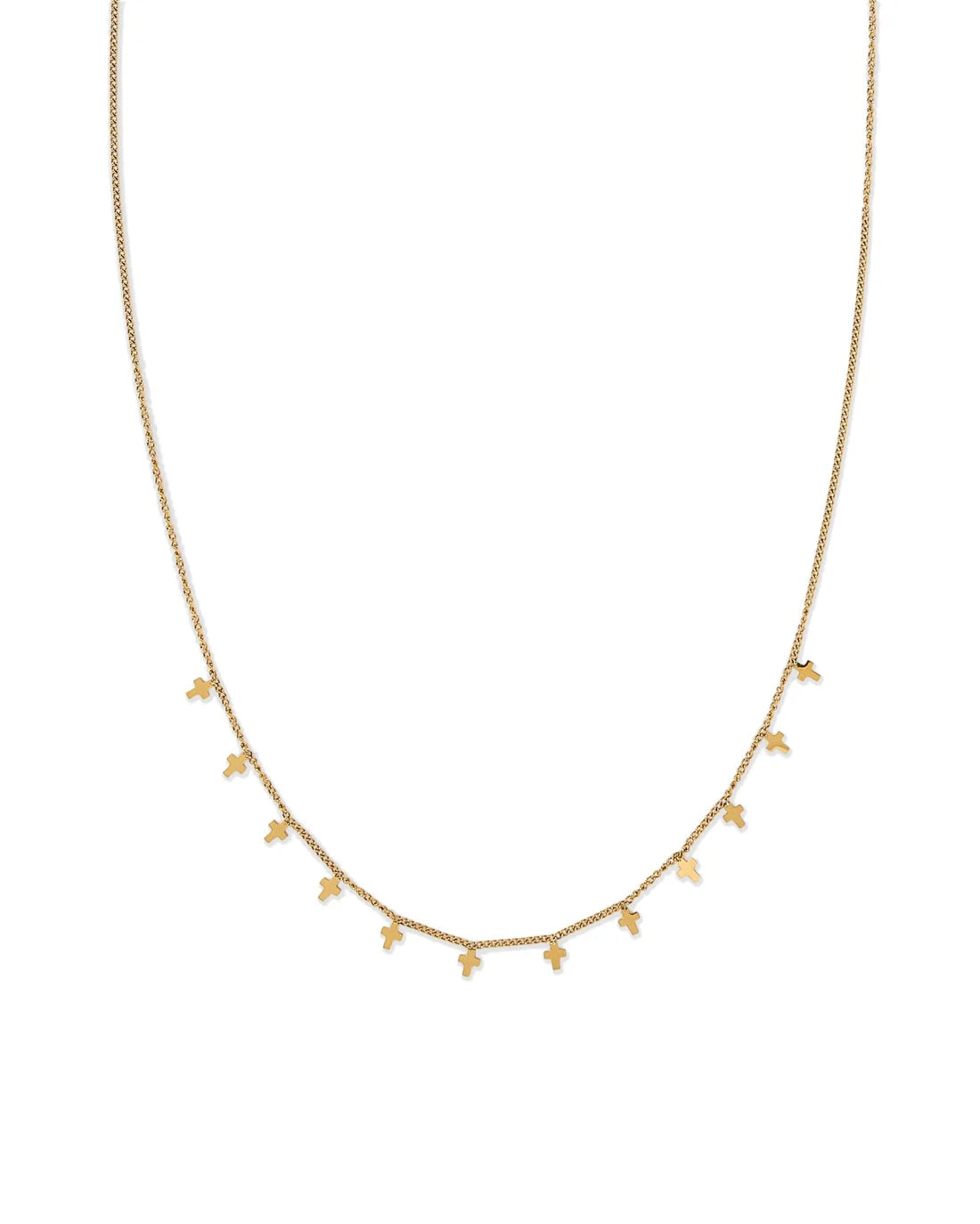 Kait Cross Charm Necklace