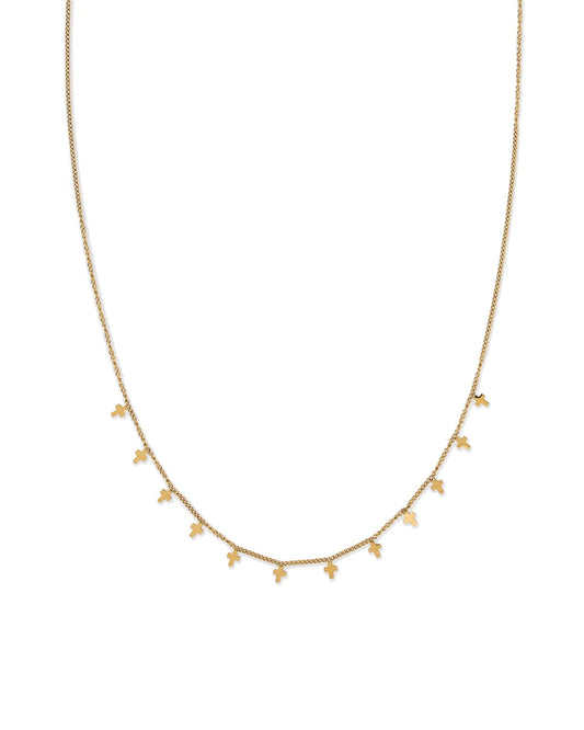 Kait Cross Charm Necklace