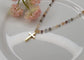 Dainty Beaded Cross Necklace