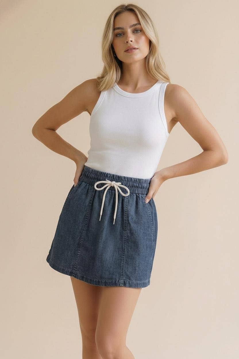 Rowan Chambray Skort