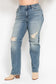 Judy Blue High Waisted Straight Leg Dad Jeans