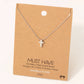 Dainty Mini Cross Pendant Necklace