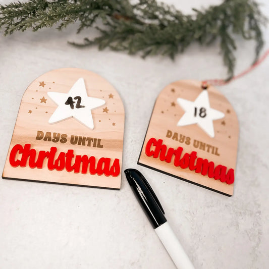 Days Until Christmas Mini Whiteboard with Magnet