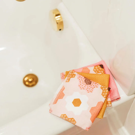 Flower Garden Wafflecloths | Microfiber Dish Cloth