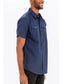 Men's Dual Chest Pocket Short Sleeve Button Down Shirt