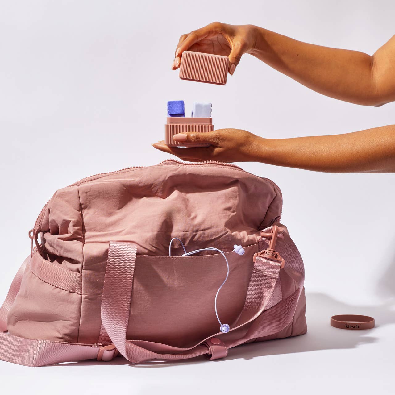 2-Compartment Travel Case - Terracotta