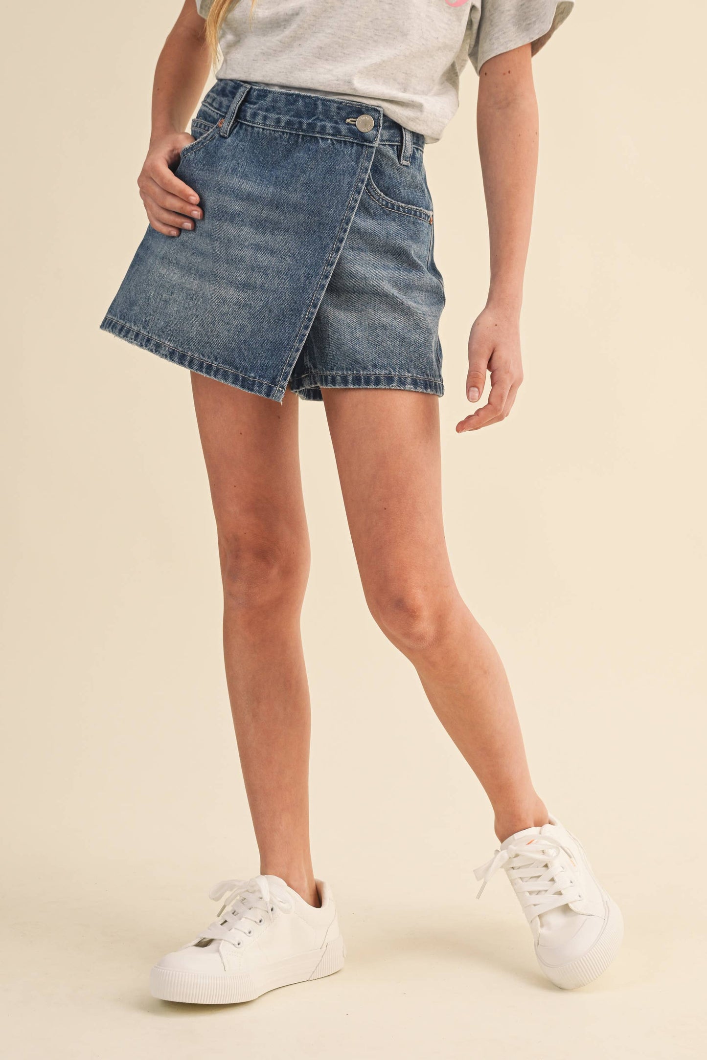 Girls Denim Skort