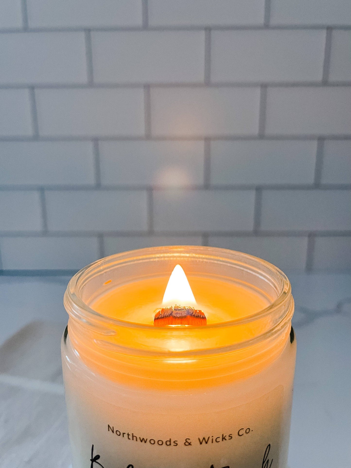 12oz Blueberry Maple Pancakes Wooden Wick Soy Candle