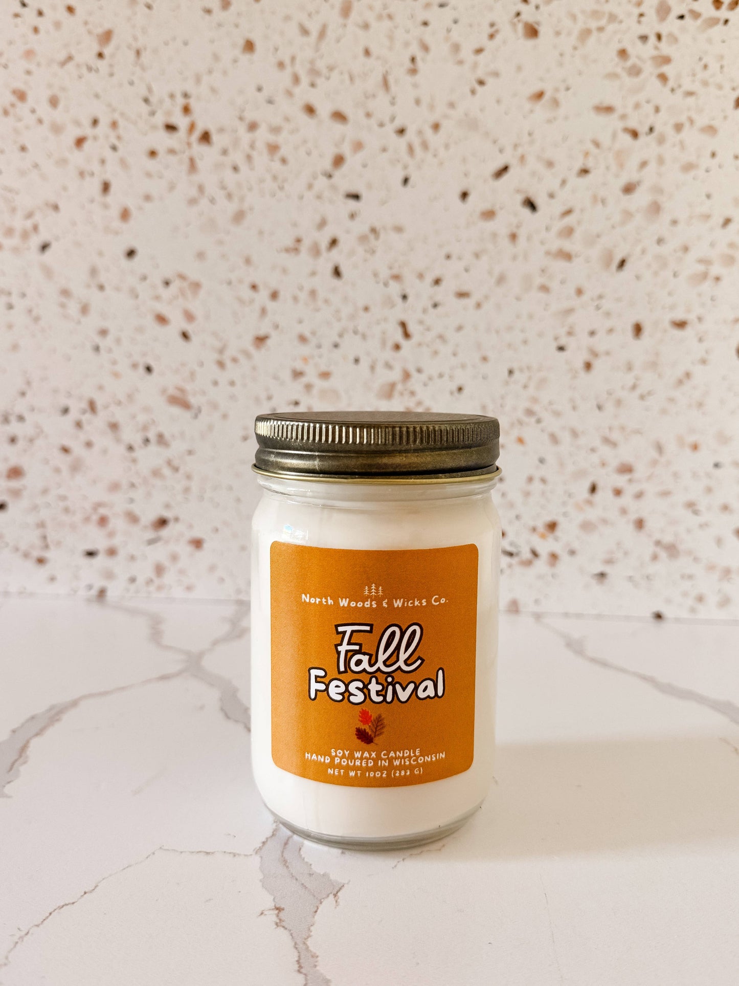 12oz Fall Festival Wooden Wick Soy Candle