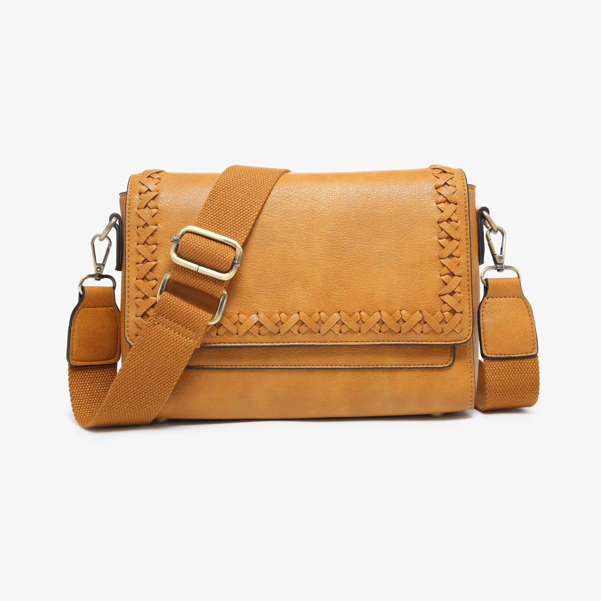 Francesca Whipstitch Flapover Crossbody Bag  Jen & Co.