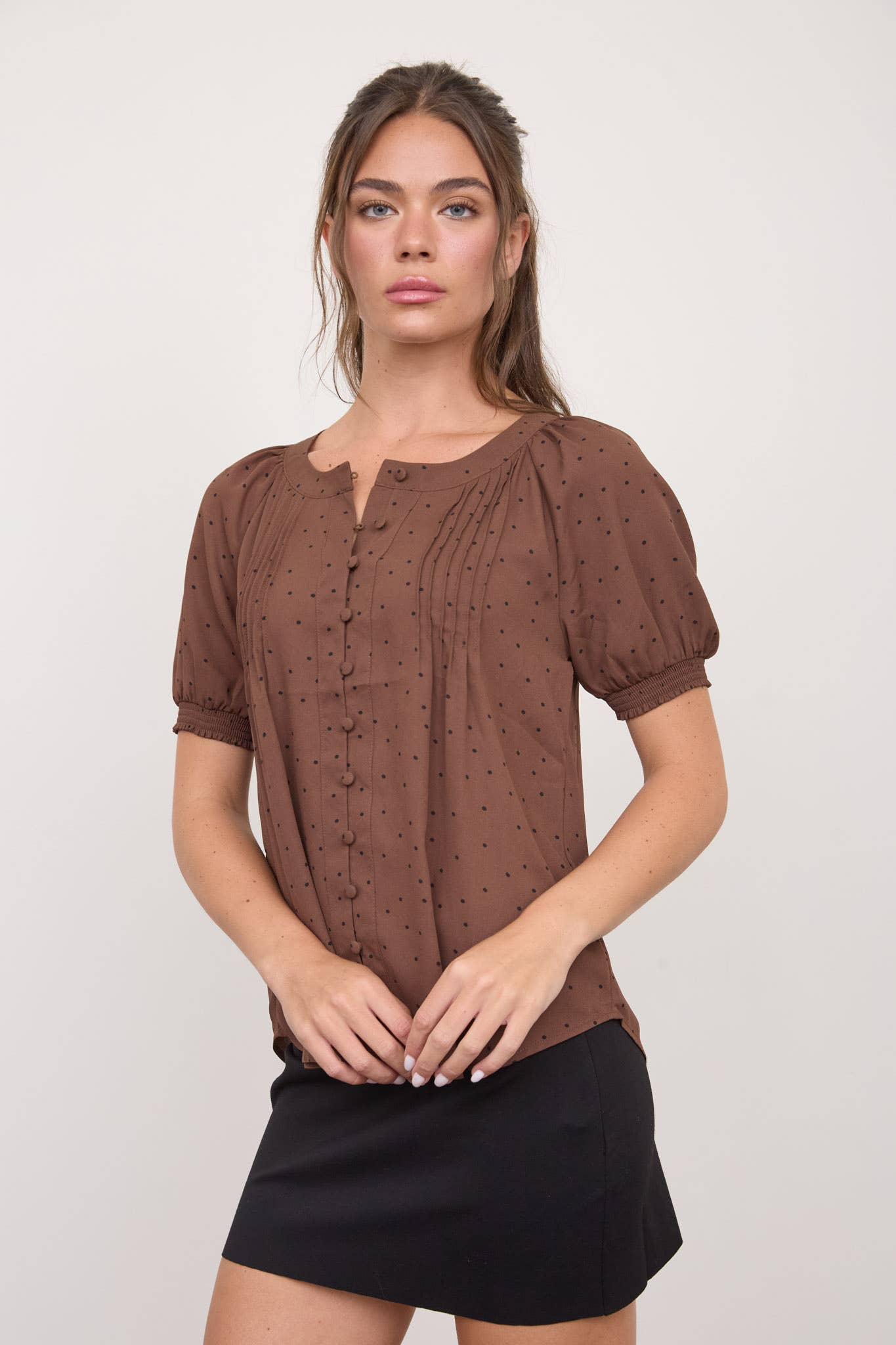 Penelope Polka Dot Top