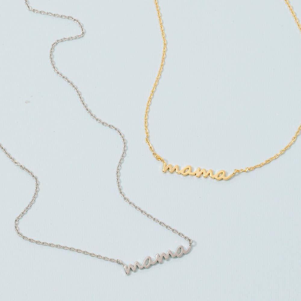 Dainty Mama Pendant Necklace | MULTIPLE COLORS