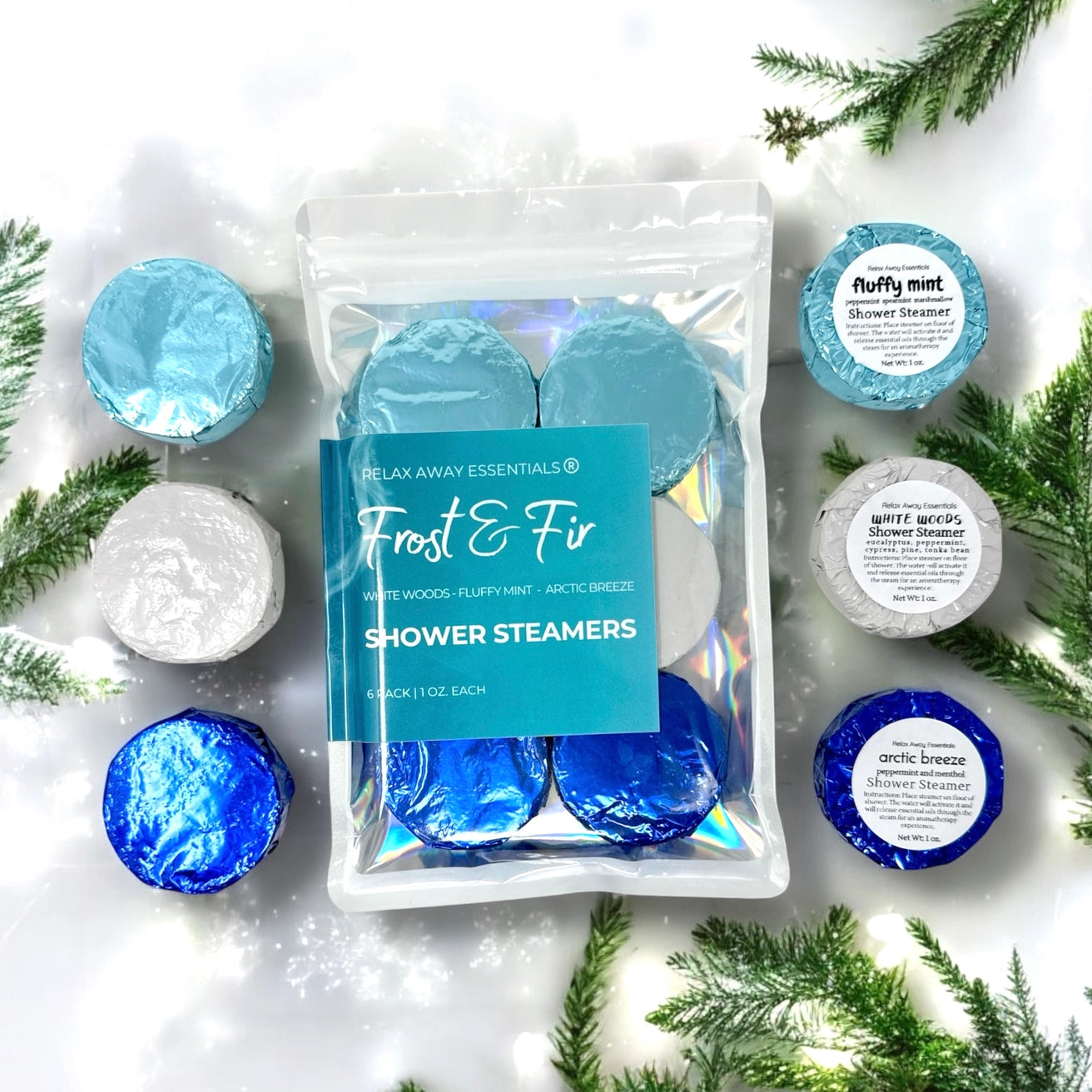 Frost + Fir Shower Steamer 6 Pack