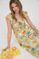Mia Fruit Print Smocked Midi Dress