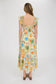 Mia Fruit Print Smocked Midi Dress