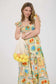 Mia Fruit Print Smocked Midi Dress