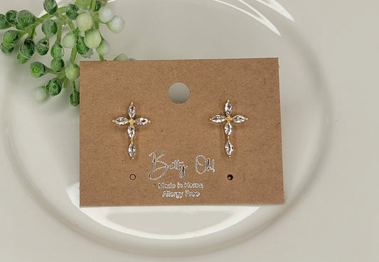 Cross Stud Earrings