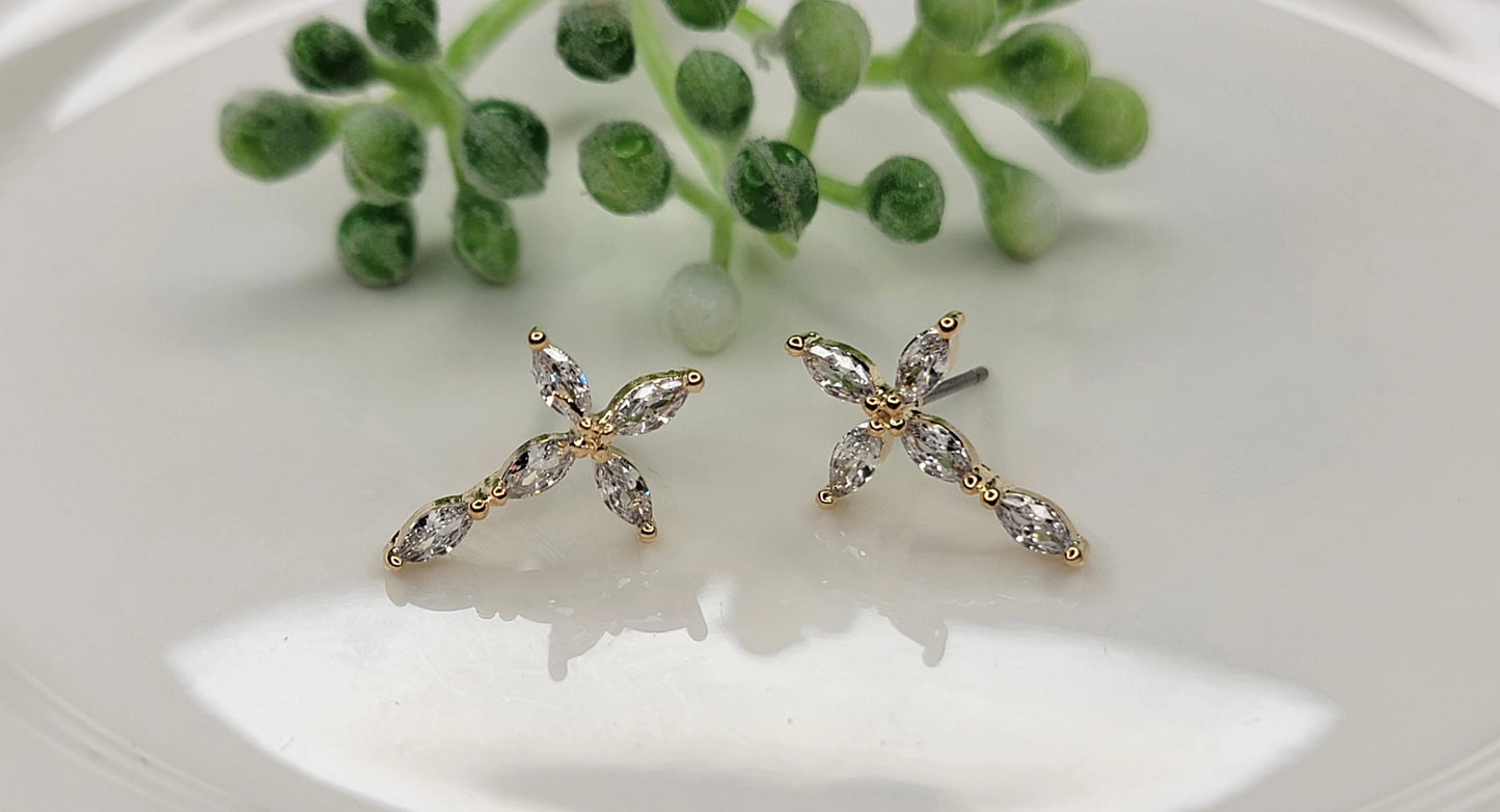 Cross Stud Earrings