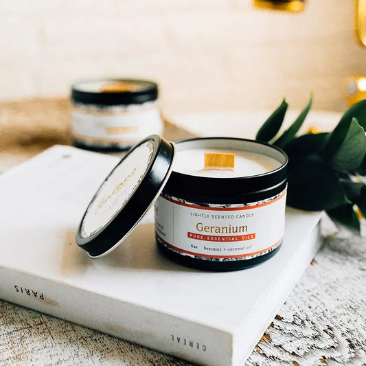 Geranium | Essential Oil Candle | Small Tin