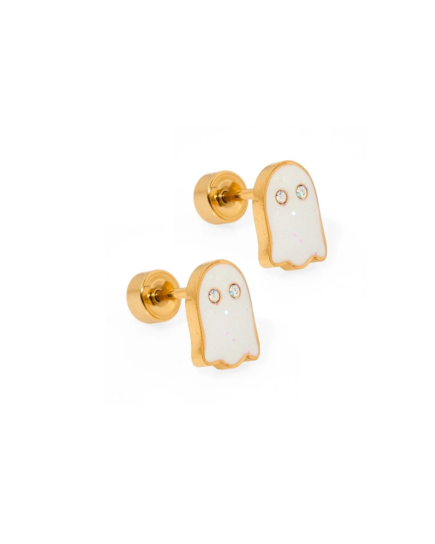 Ghostie Screwback Stud Earrings