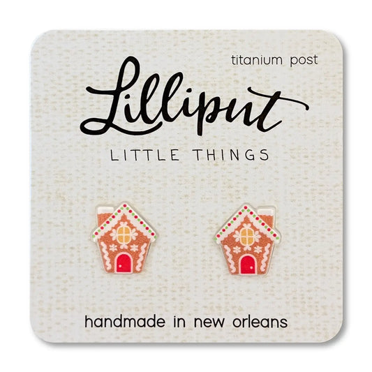 Gingerbread House Earrings