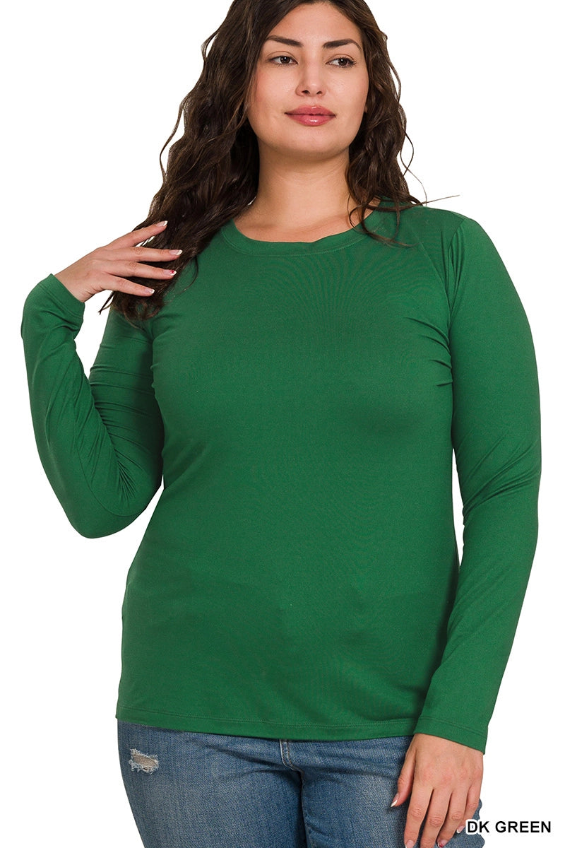 ZENANA Basic Long Sleeve | MULTIPLE COLORS