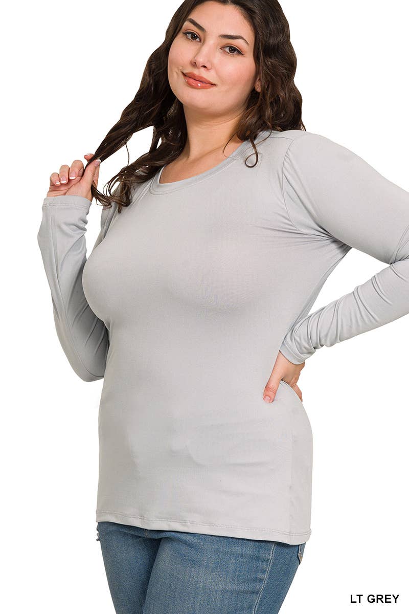 ZENANA Basic Long Sleeve | MULTIPLE COLORS