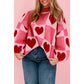 Patchwork Heart Knit Sweater | VALENTINE'S DAY