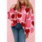 Patchwork Heart Knit Sweater | VALENTINE'S DAY