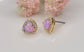 Opal Heart Stud Earrings