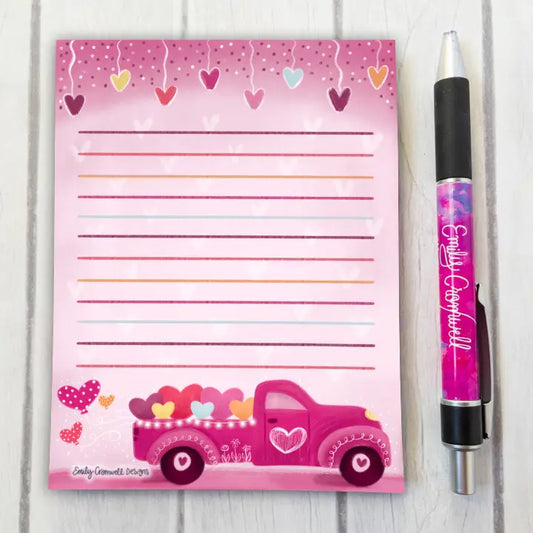 Heart Truck Notepad