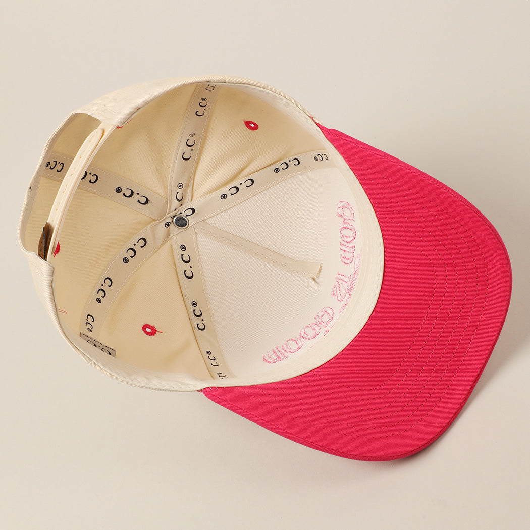 God Is Good Trucker Hat - Hot Pink