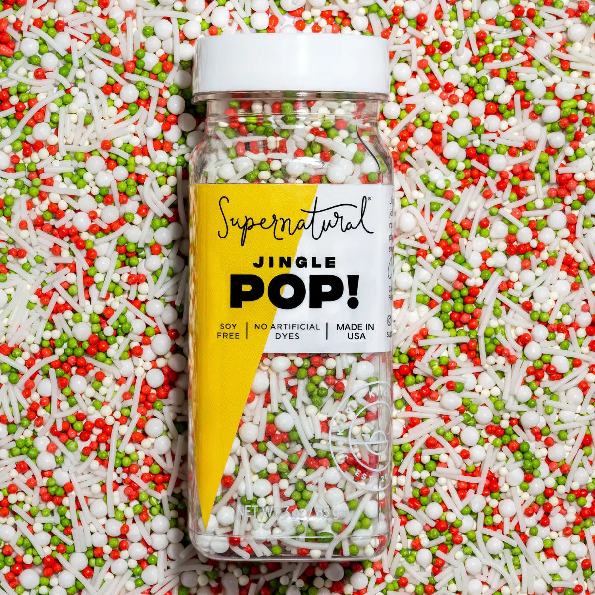 Dye-Free Jingle Pop! Nonpareils 3oz