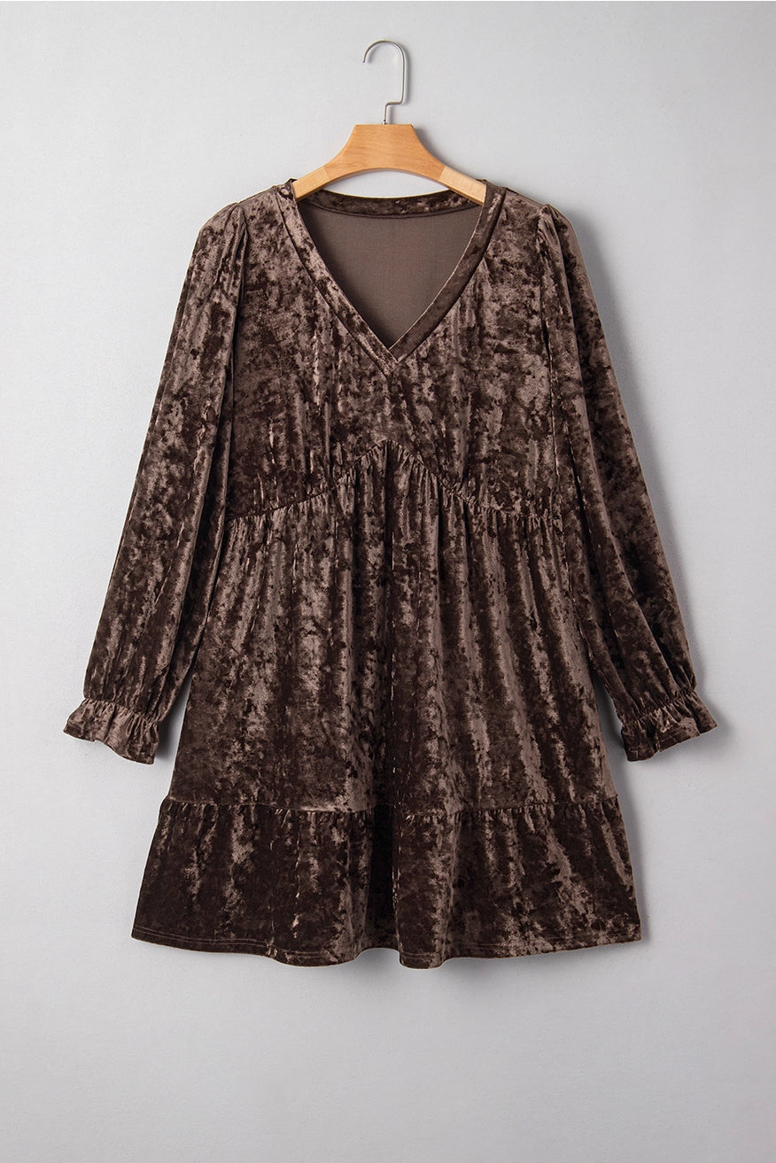 Kendal Velvet Babydoll Dress