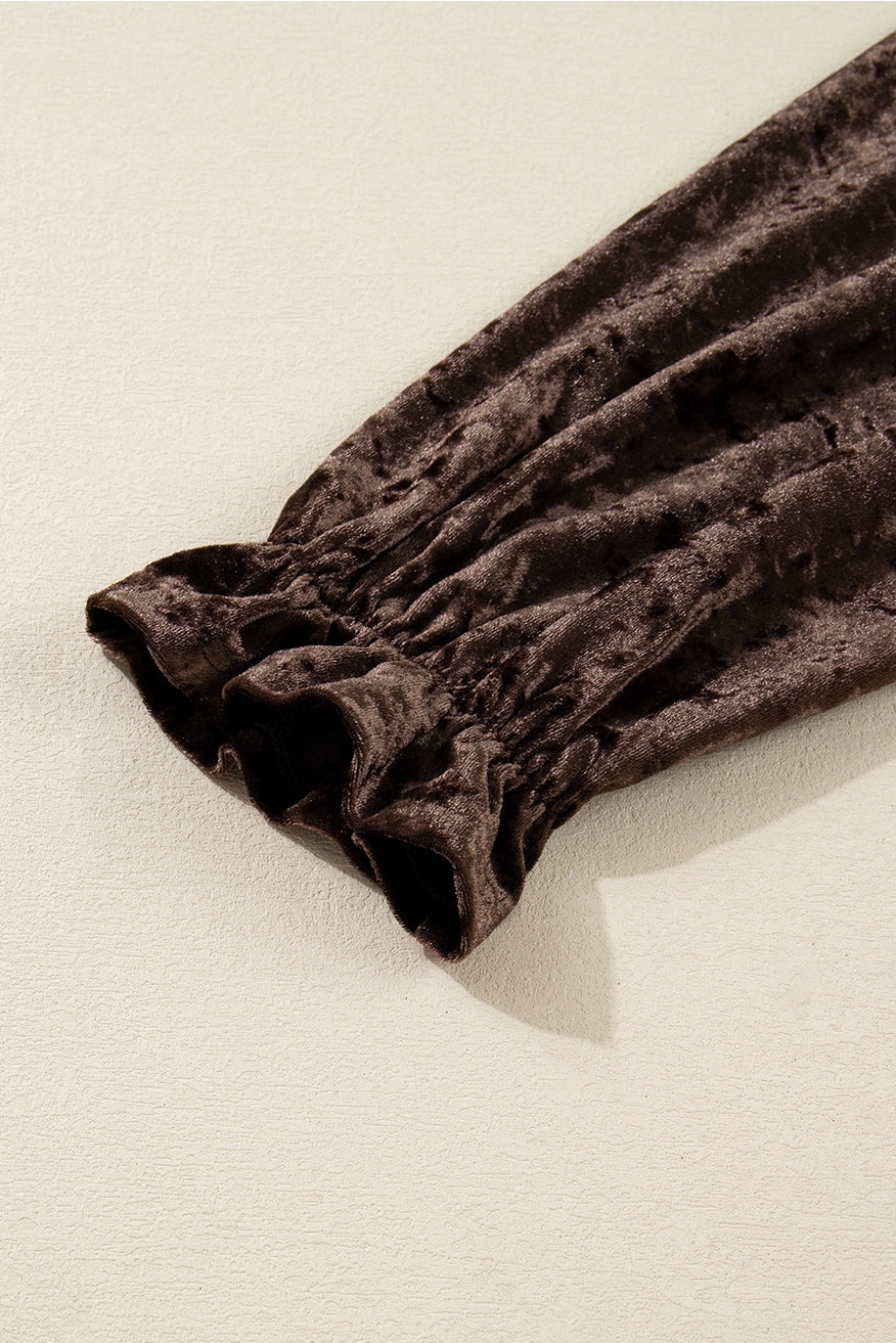 Kendal Velvet Babydoll Dress