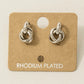 Metallic Knot Stud Earrings | MULTIPLE COLORS