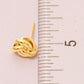 Metallic Knot Stud Earrings | MULTIPLE COLORS