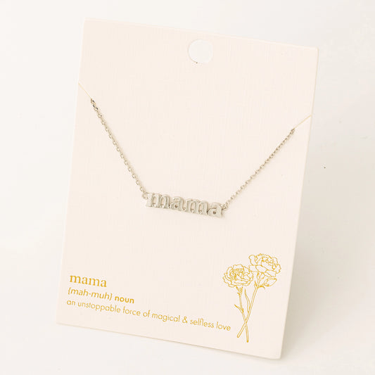 Mama Pendant Necklace | MULTIPLE COLORS