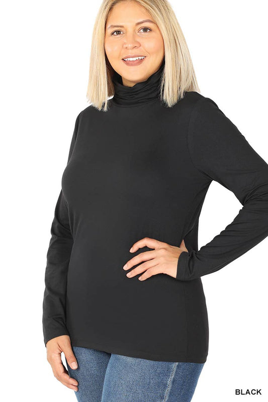 ZENANA | Mock Neck Long Sleeve Top