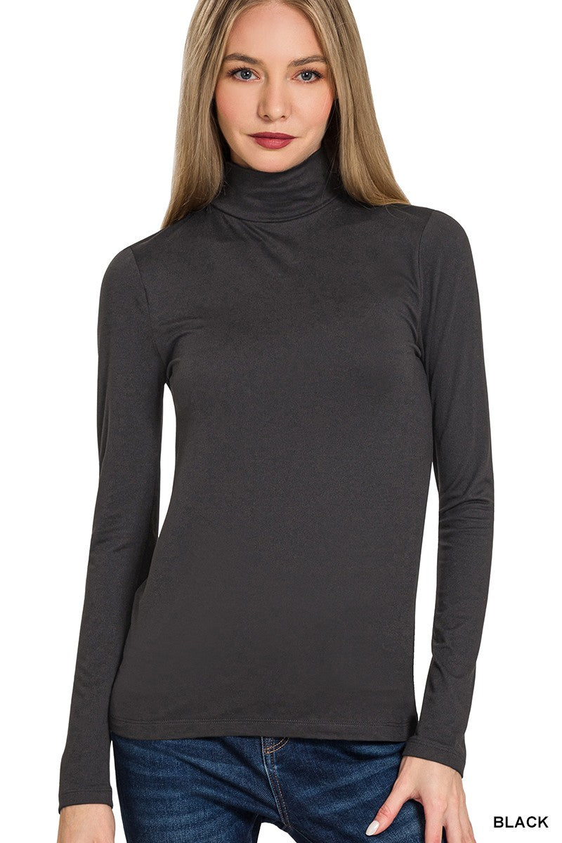 ZENANA | Mock Neck Long Sleeve Top