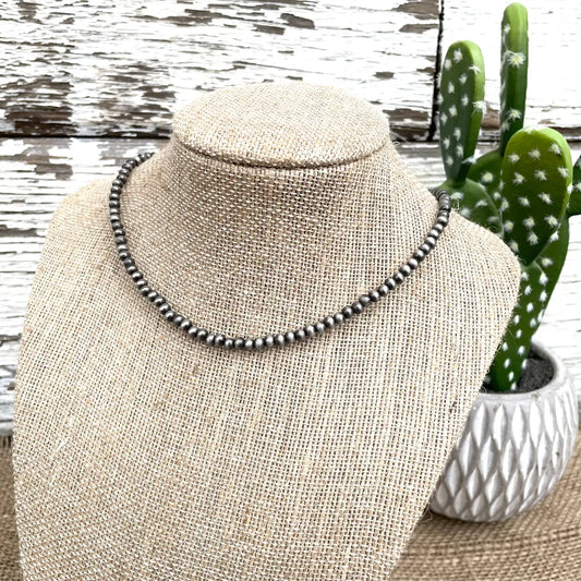 Faux Navajo Pear Single Strand Necklace