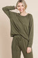Olive Fleece Loungewear Set