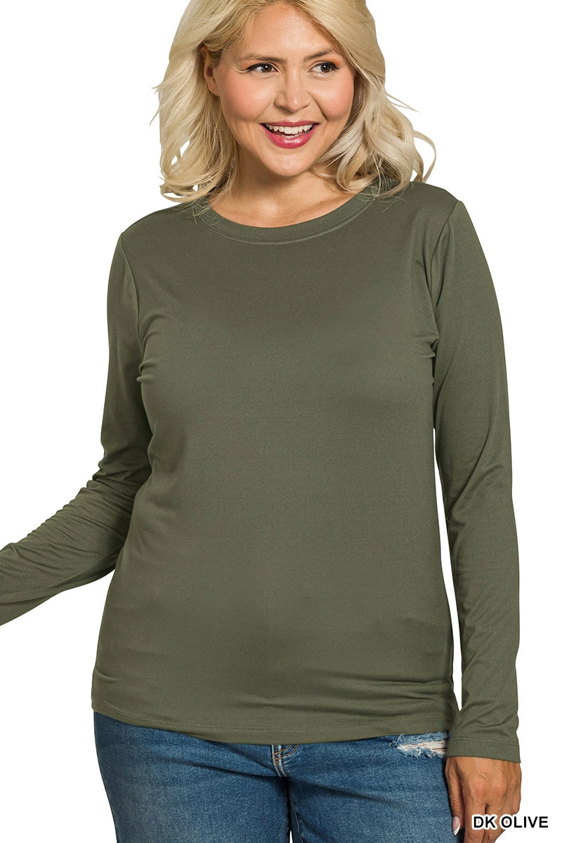 ZENANA Basic Long Sleeve | MULTIPLE COLORS