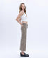 Olivia High Rise Leopard Crop Wide Leg Jeans